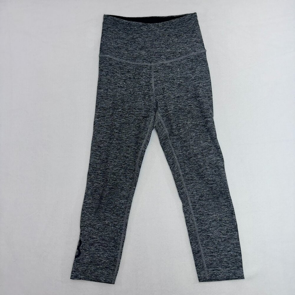 BEYOND YOGA High Rise Cropped Leggings Heather Grey Size Medium 21" Inseam